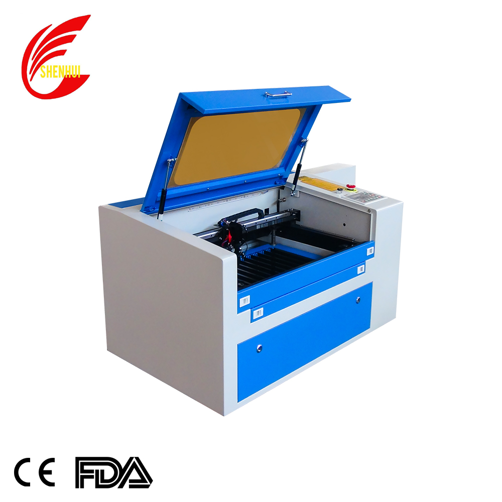 Inported PMI guide rail co2 laser engraving and cutting machine 350 with gate sensor